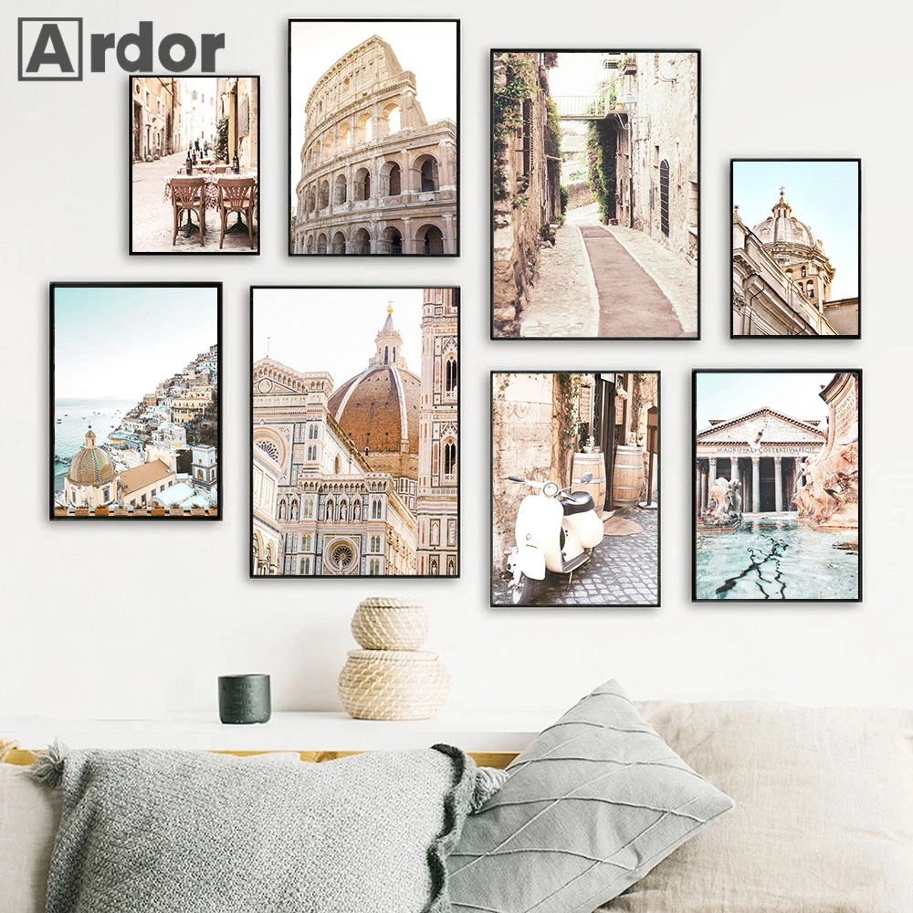 Italy Architecture Posters Painting Rome Town Street Motorcycle Wall Art Canvas Print Nordic Poster Pictures Living Room Decor
Italy Architecture Posters Painting Rome Town Street Motorcycle Wall Art Canvas Print Nordic Poster Pictures Living Room Decor