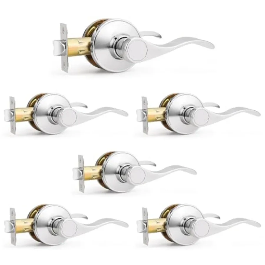 Interior Door Handle Lever Chrome Door Handles Passage Door Lever Handle, Closet Door Handle Interior Keyless Door Handle for H
Interior Door Handle Lever Chrome Door Handles Passage Door Lever Handle, Closet Door Handle Interior Keyless Door Handle for H