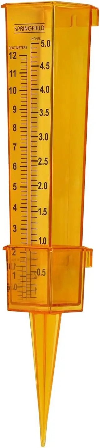 2-in-1 Sprinkler Gauge and Rain Gauge – Clear Orange, Easy-to-Read Inches & CM, Weather-Resistant
2-in-1 Sprinkler Gauge and Rain Gauge – Clear Orange, Easy-to-Read Inches & CM, Weather-Resistant