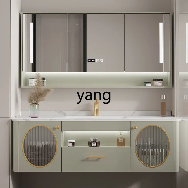 lmm intelligent light luxury custom bear mirror washbasin cabinet
lmm intelligent light luxury custom bear mirror washbasin cabinet