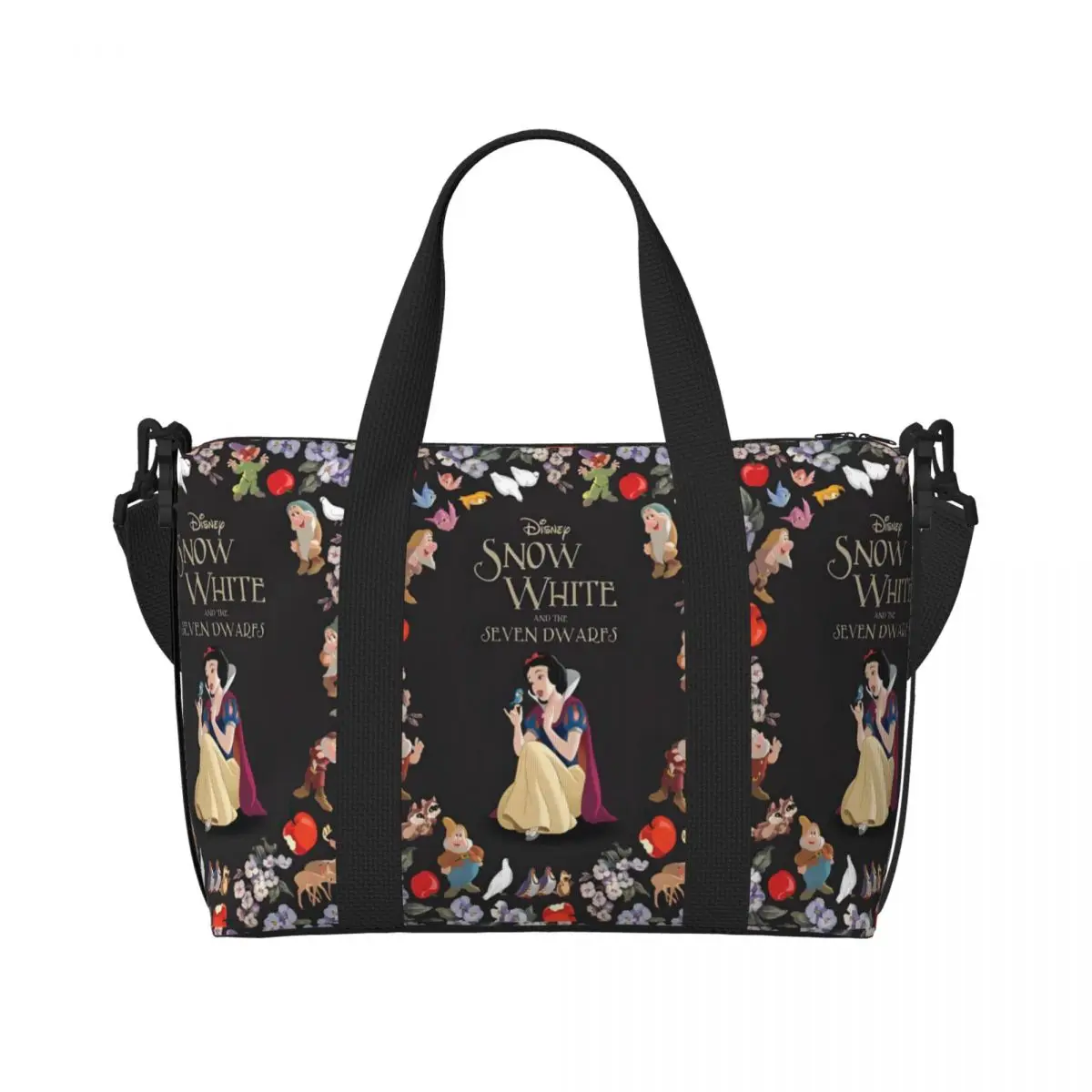 Пользовательские «Белоснежка и семь гномов», продуктовая сумка для покупок, женская большая вместительная сумка Priness с героями мультфильмов, пляжные дорожные сумки для спортзала 
Пользовательские «Белоснежка и семь гномов», продуктовая сумка для покупок, женская большая вместительная сумка Priness с героями мультфильмов, пляжные дорожные сумки для спортзала
