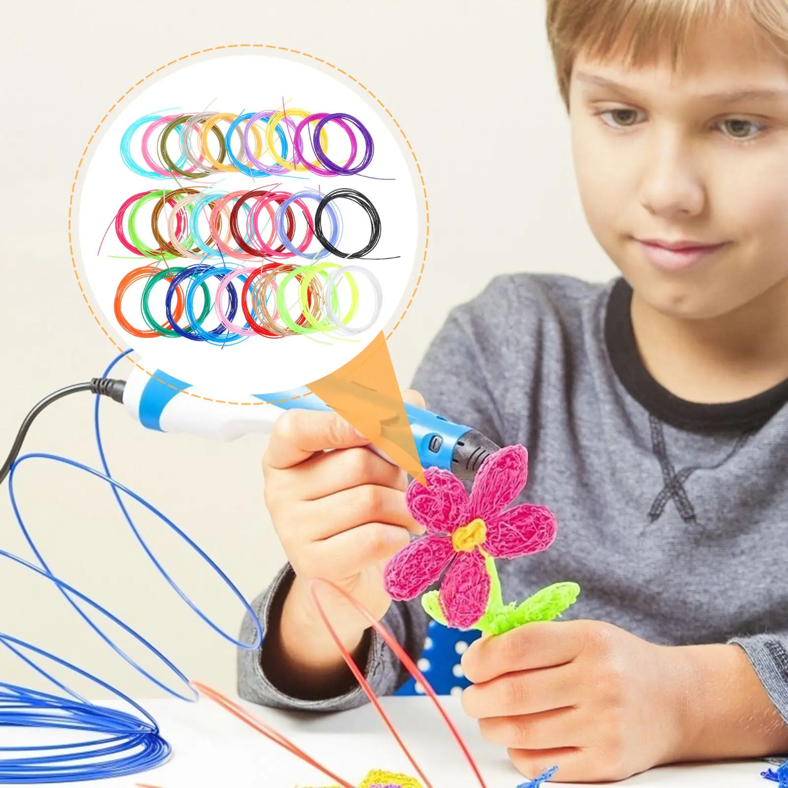 30 Rolls 1.75mm Smooth Bubble-Free 3D Printer Filament Precise Diameter Tolerance No Clogging Bright Color Filament for 3D
30 Rolls 1.75mm Smooth Bubble-Free 3D Printer Filament Precise Diameter Tolerance No Clogging Bright Color Filament for 3D