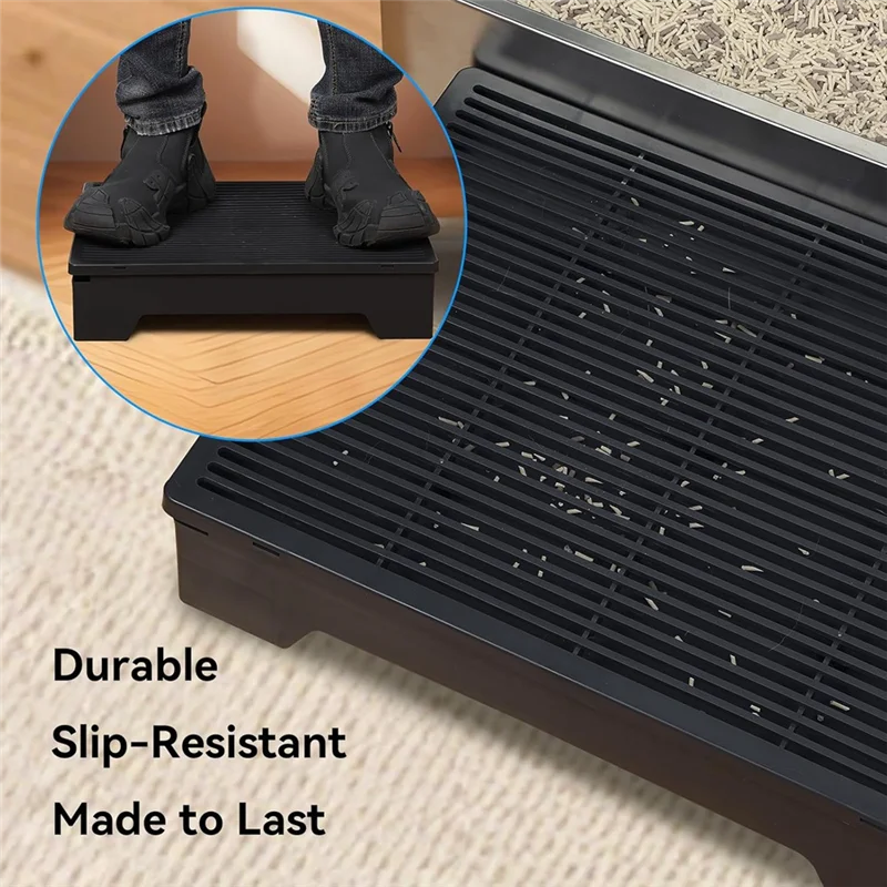 ABBO-Cat Ramp For Litter Box,Adjustable (3.5Inch & 6Inch) Elevated Litter Step, Easy To Clean,Double Layer Litter Trapper
ABBO-Cat Ramp For Litter Box,Adjustable (3.5Inch & 6Inch) Elevated Litter Step, Easy To Clean,Double Layer Litter Trapper