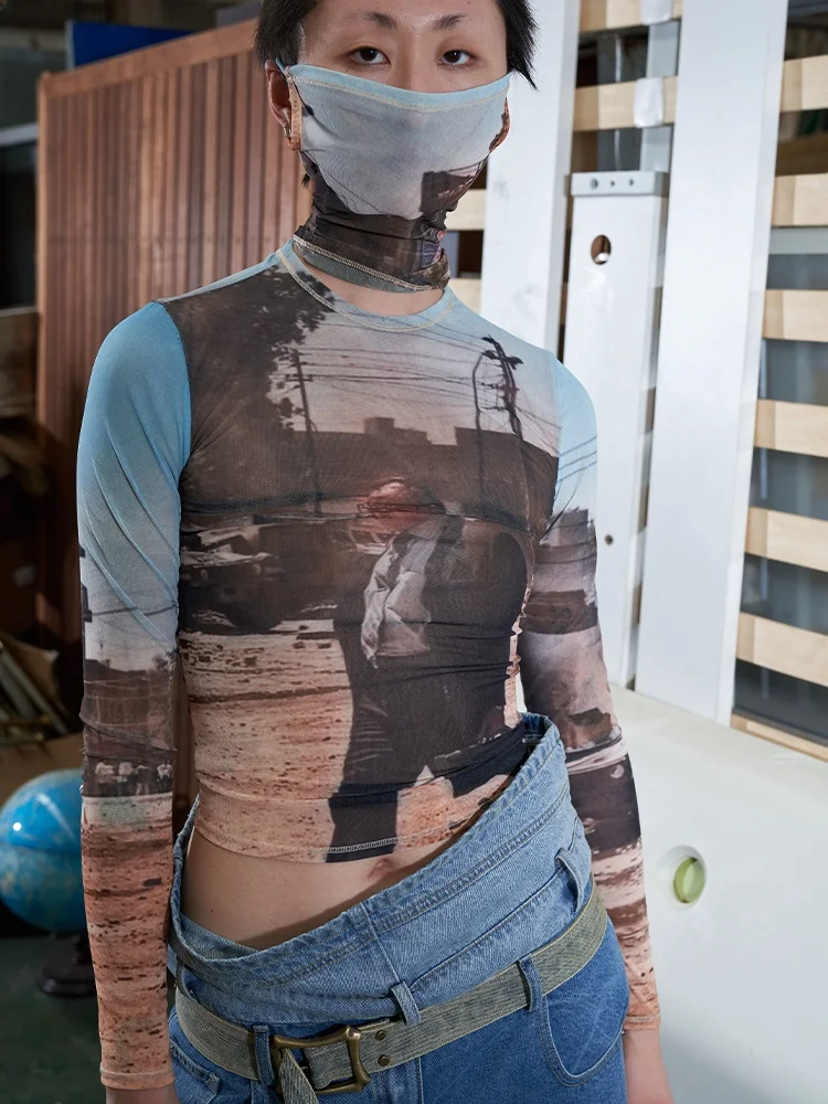 Original 597c Summer High Elastic Net Svel T-irt Women's Faion New Arrival 2 Piece Set Street Sle round ...
Original 597c Summer High Elastic Net Svel T-irt Women's Faion New Arrival 2 Piece Set Street Sle round ...