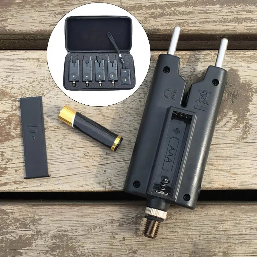 4Pcs Bite Alarm Water Resistant LED Fishing Rod Volume Sensitivity Sound Indicator Fishing Tackle with Zipper Case
4Pcs Bite Alarm Water Resistant LED Fishing Rod Volume Sensitivity Sound Indicator Fishing Tackle with Zipper Case