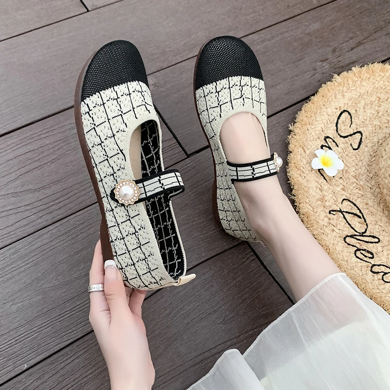 2025 Spring/Summer Ballet Flat Shoes Women's Casual Shoes Flat Heels Anti Slip Fashion Versatile Knitted Women's Shoes
2025 Spring/Summer Ballet Flat Shoes Women's Casual Shoes Flat Heels Anti Slip Fashion Versatile Knitted Women's Shoes