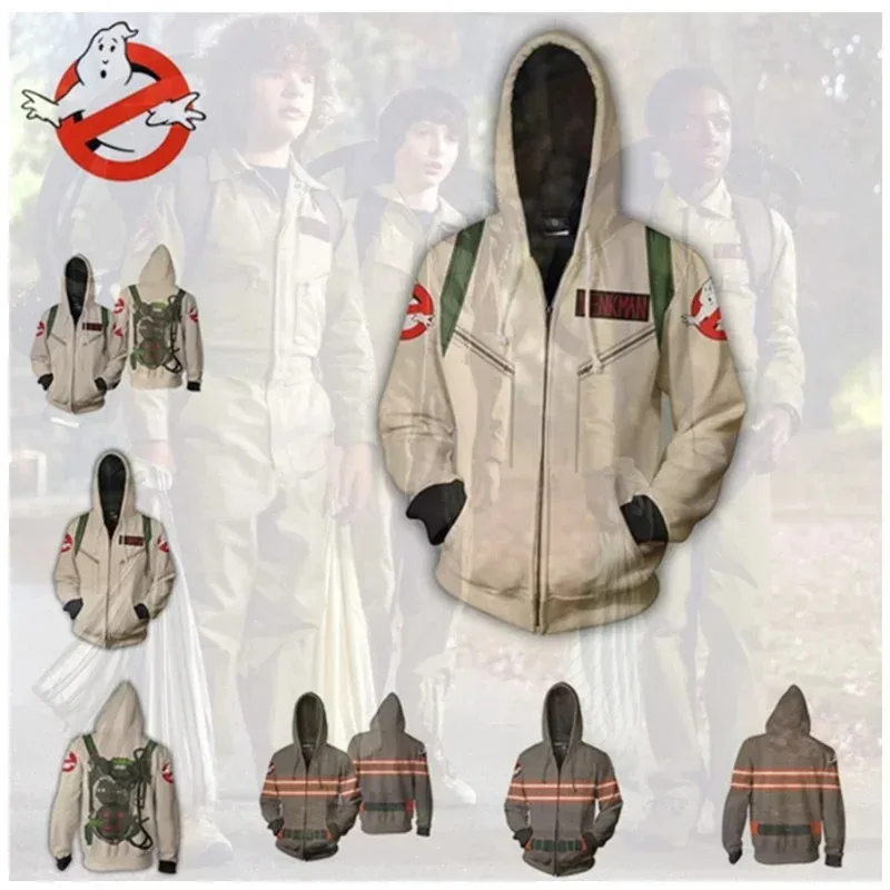 NEW Hooded Men Ghostbusters SPENGLER 3D Printed Hoodies Costume Casual Hooded Zipper Camouflage Jacket Cosplay Hoodie Sweatshirt
NEW Hooded Men Ghostbusters SPENGLER 3D Printed Hoodies Costume Casual Hooded Zipper Camouflage Jacket Cosplay Hoodie Sweatshirt