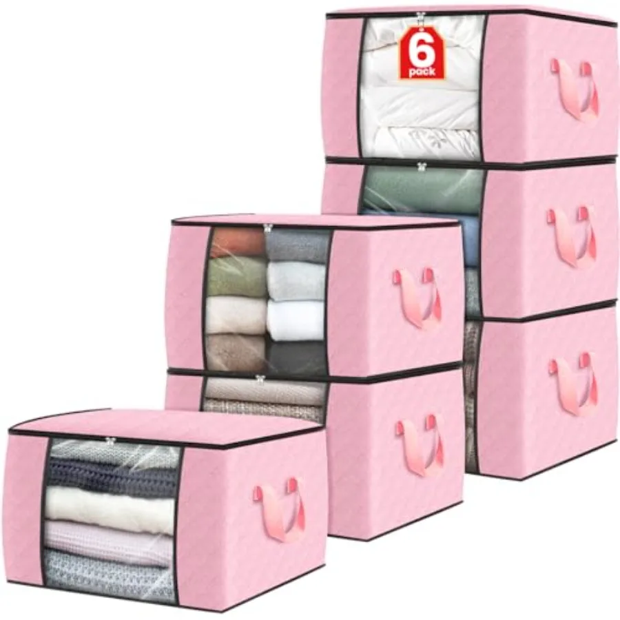 Clothes Storage Foldable Thick Fabric Blanket Storage Bags Containers for Organizing Bedroom Closet Clothing Comforter Organiza
Clothes Storage Foldable Thick Fabric Blanket Storage Bags Containers for Organizing Bedroom Closet Clothing Comforter Organiza