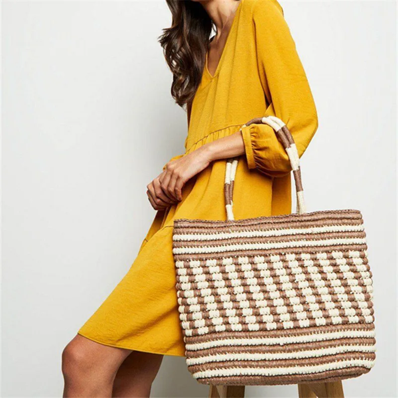 Women Braided Rainbow Beach Handbag Bamboo Basket Crossbody Bag Woven Straw Shoulder Bag Tassel Tote Bag
Women Braided Rainbow Beach Handbag Bamboo Basket Crossbody Bag Woven Straw Shoulder Bag Tassel Tote Bag