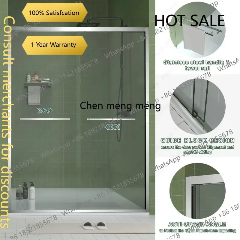 K178 Shower Enclosure 56-60 Inch Width Adjustable Sliding Shower Door with Tempered Glass Anti Splash Reversible Opening for Bat
K178 Shower Enclosure 56-60 Inch Width Adjustable Sliding Shower Door with Tempered Glass Anti Splash Reversible Opening for Bat
