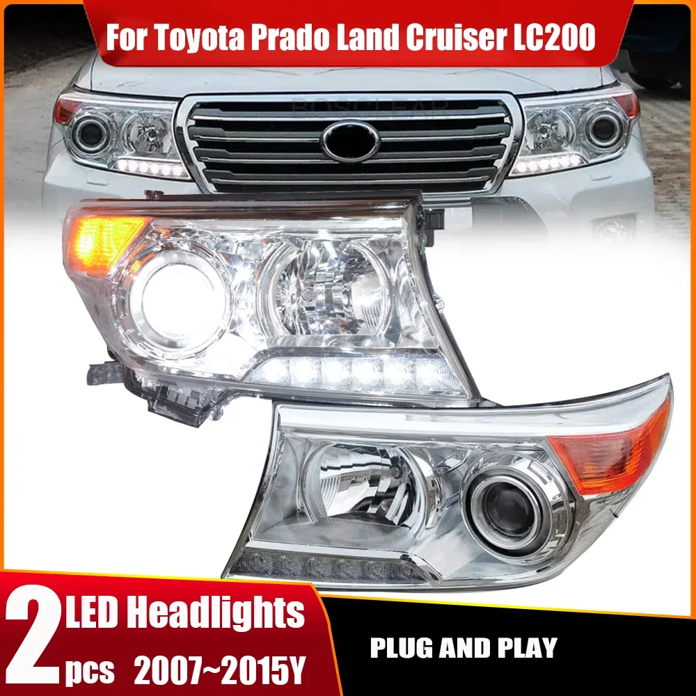 Car Front Lights For Toyota Land Cruiser LED Headlights LC200 2007 2008-2015 Headlamp DRL Lights Assembly Automotive Accessories
Car Front Lights For Toyota Land Cruiser LED Headlights LC200 2007 2008-2015 Headlamp DRL Lights Assembly Automotive Accessories
