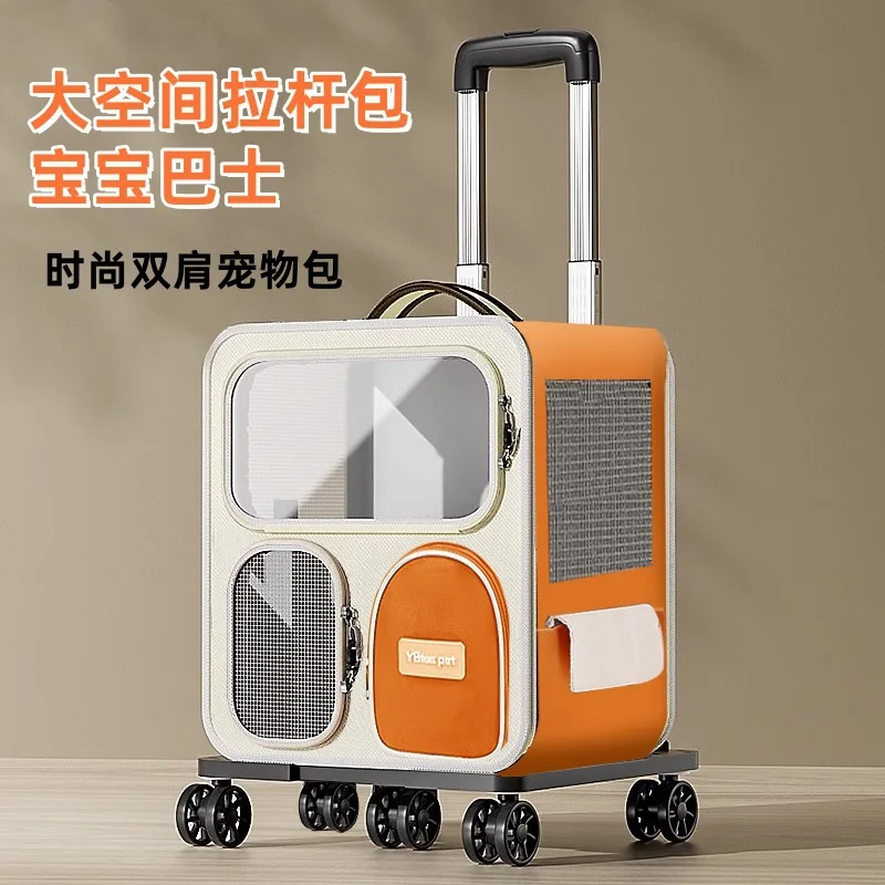 Portable 11.5 Kg Cat Carrier Backpack for 5kg Dogs Small Pets Foldable Travel Bag & Wheels Adjustable Shoulder Straps
Portable 11.5 Kg Cat Carrier Backpack for 5kg Dogs Small Pets Foldable Travel Bag & Wheels Adjustable Shoulder Straps