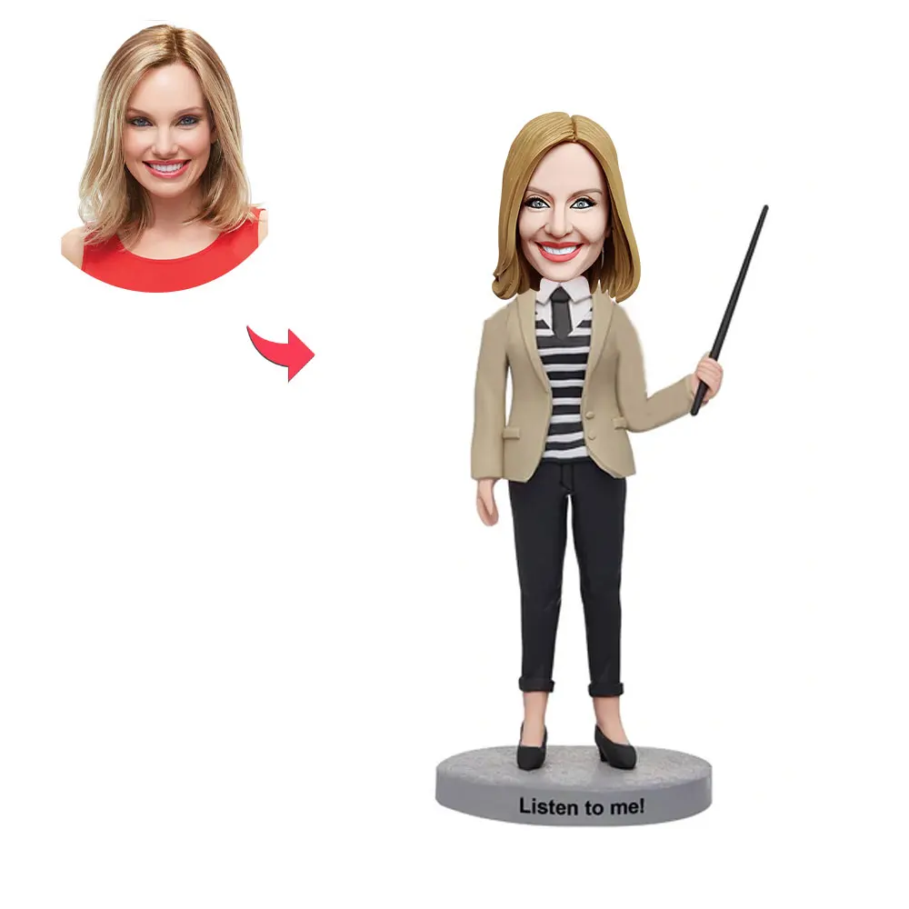 Индивидуальная фигурка Bobblehead, персонализированные подарки для учителя, профессора-женщины, учителя, персонализированная Bobblehead с гравировкой
Индивидуальная фигурка Bobblehead, персонализированные подарки для учителя, профессора-женщины, учителя, персонализированная Bobblehead с гравировкой