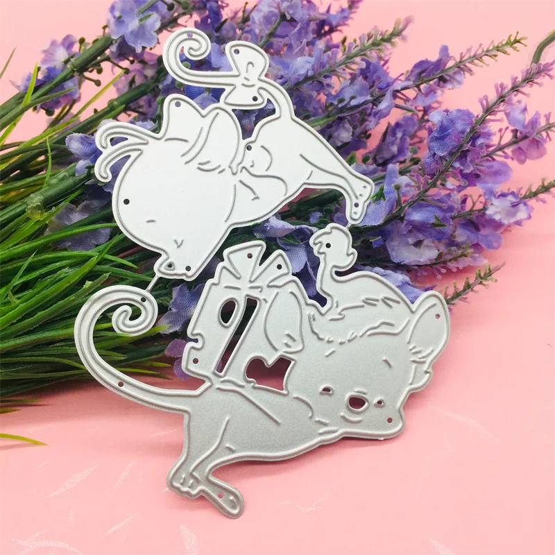 Two Mice Metal Cutting For Decoration Craft Paper Card Making 1pcs
Two Mice Metal Cutting For Decoration Craft Paper Card Making 1pcs