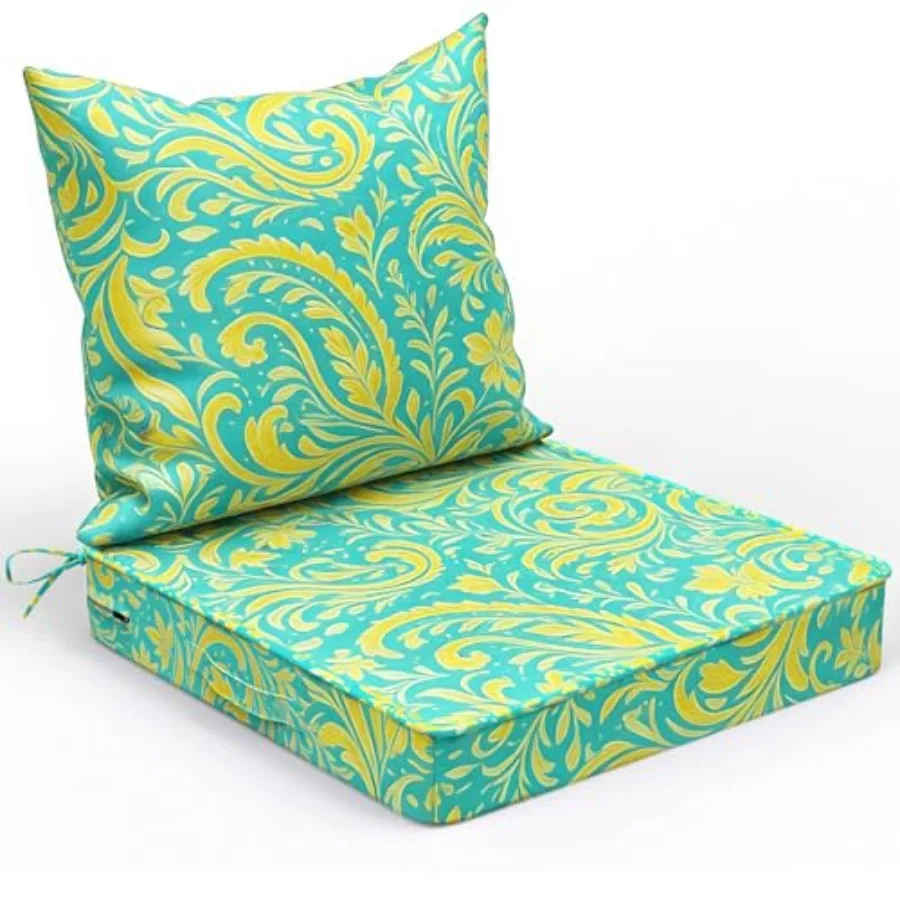 Patio Chair Cushions 24x24 Inch, Waterproof Fade Resistant Outdoor Cushions for Patio Furniture, Edge Binding Design with Handl
Patio Chair Cushions 24x24 Inch, Waterproof Fade Resistant Outdoor Cushions for Patio Furniture, Edge Binding Design with Handl