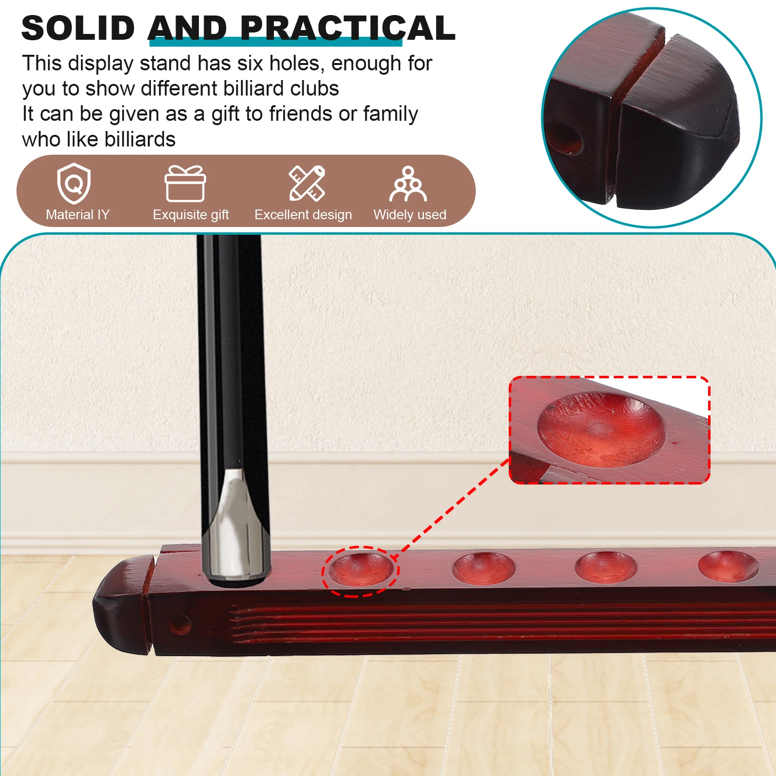 Billiard Rack Cue Storage Holder Multi-Hole Billiards Pole Multifunction Pool Shelf Wooden Stick Multi-function Display
Billiard Rack Cue Storage Holder Multi-Hole Billiards Pole Multifunction Pool Shelf Wooden Stick Multi-function Display