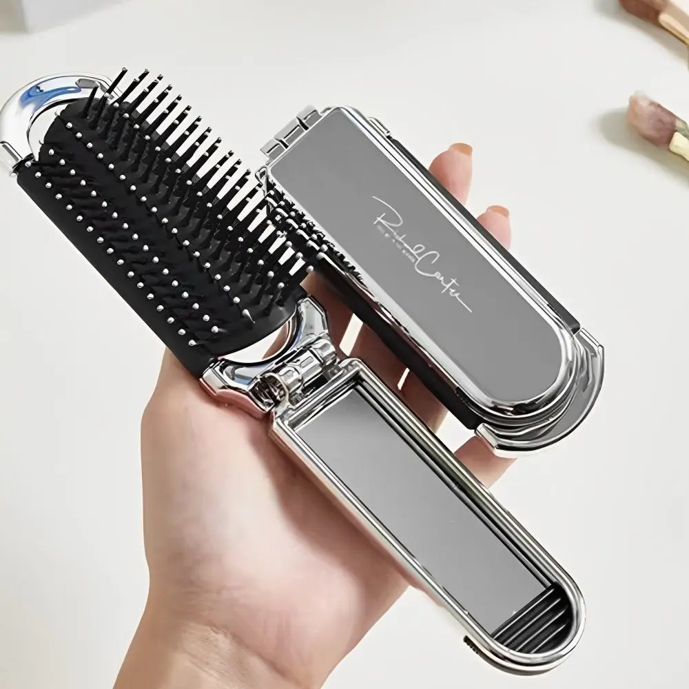 Bowknot Foldable Hair Comb Scalp Massage Comb Hairbrush with Mirror Wet Curly Hair Brush for Salon Hairdressing Styling Tools
Bowknot Foldable Hair Comb Scalp Massage Comb Hairbrush with Mirror Wet Curly Hair Brush for Salon Hairdressing Styling Tools