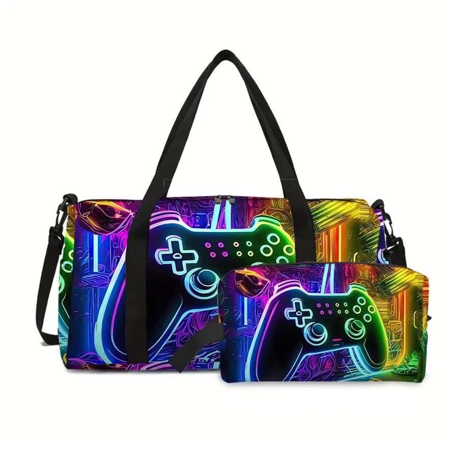 Two Piece GamePad Luggage Travel Bag,Cosmetic Bag for Boy and Girls Best Gifts 3D Cartoon Outdoors Fitness Bag
Two Piece GamePad Luggage Travel Bag,Cosmetic Bag for Boy and Girls Best Gifts 3D Cartoon Outdoors Fitness Bag