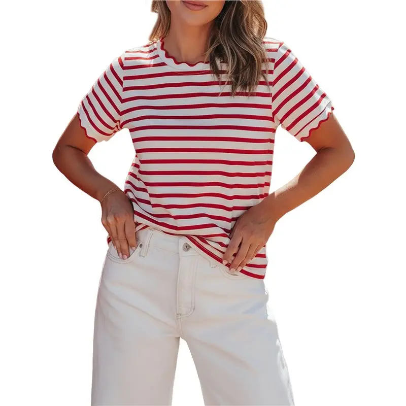 CYL-Women Summer Loose Fit Tops Trendy Crewneck Stripe Shirt Business Dressy Casual 2026
CYL-Women Summer Loose Fit Tops Trendy Crewneck Stripe Shirt Business Dressy Casual 2026