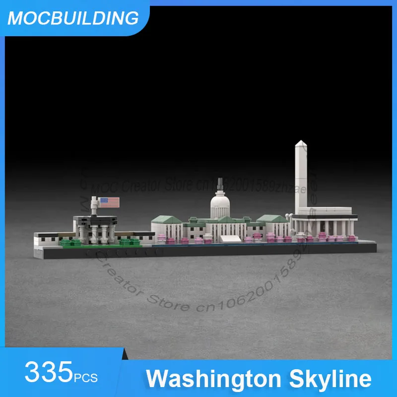 MOC Building Blocks Washington Skyline Architecture Display Model DIY Assemble Bricks Creative Collection Xmas Toys Gifts 335PCS
MOC Building Blocks Washington Skyline Architecture Display Model DIY Assemble Bricks Creative Collection Xmas Toys Gifts 335PCS