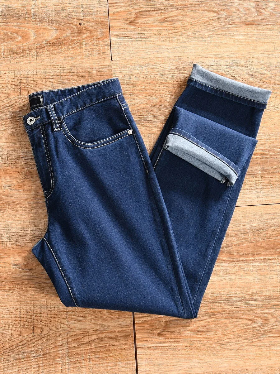 Fashionable Straight Leg Men's Jeans Youthful Trendy Cotton Polyester Blend Comfortable Fit Straight Cut Autumn Winter
Fashionable Straight Leg Men's Jeans Youthful Trendy Cotton Polyester Blend Comfortable Fit Straight Cut Autumn Winter