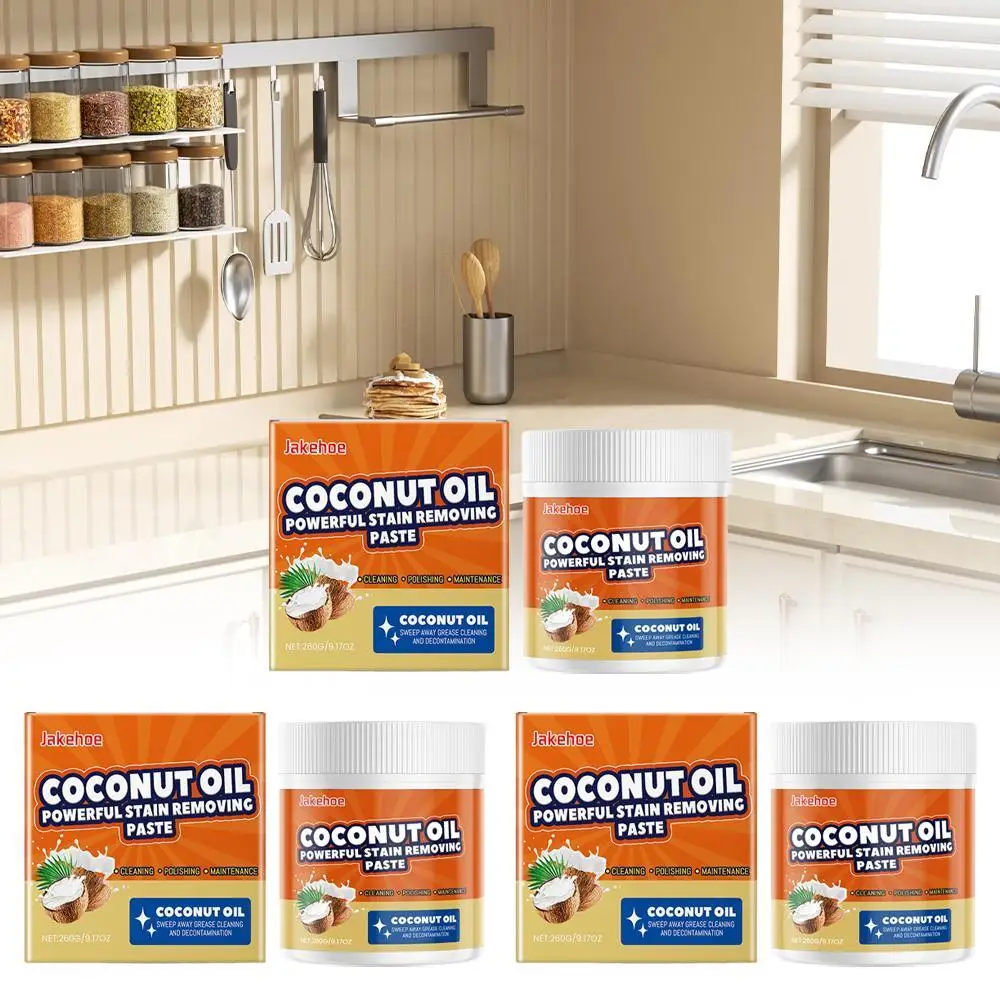 1/2/3pcs Coconut Oil Powerful Stain Remover Paste Kitchen Cookware Cleaner Black Scale Decontamination Paste Cleaning/Polishing 
1/2/3pcs Coconut Oil Powerful Stain Remover Paste Kitchen Cookware Cleaner Black Scale Decontamination Paste Cleaning/Polishing