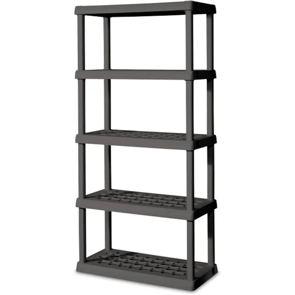 3-Tier Heavy-Duty Plastic Shelving Unit for Home, Garage Storage Solutions - Versatile Gray Organizer Rack
3-Tier Heavy-Duty Plastic Shelving Unit for Home, Garage Storage Solutions - Versatile Gray Organizer Rack