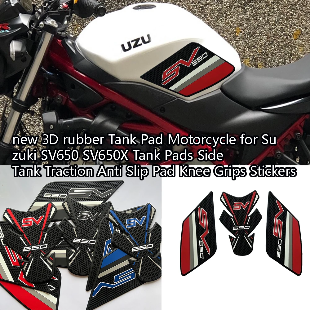 new 3D rubber Tank Pad Motorcycle for Suzuki SV650 SV650X Tank Pads Side Tank Traction Anti Slip Pad Knee Grips Stickers
new 3D rubber Tank Pad Motorcycle for Suzuki SV650 SV650X Tank Pads Side Tank Traction Anti Slip Pad Knee Grips Stickers