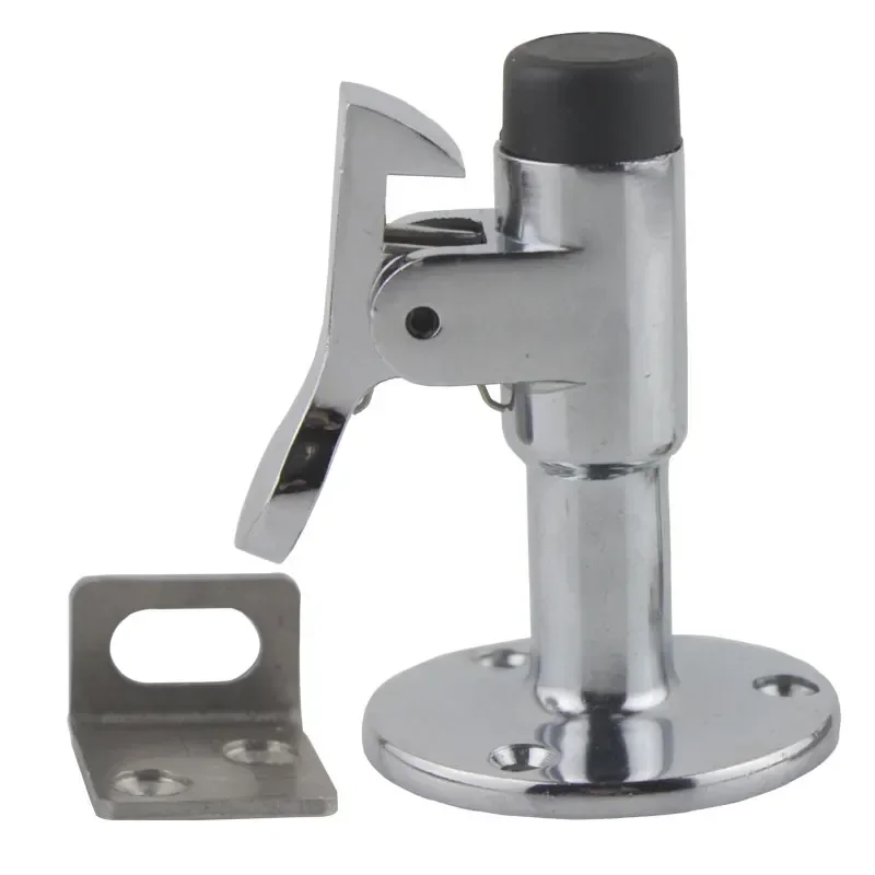 7Cm Heavy Duty Door Stop With Hook And Rubber Tip Metal Stopper Protect Wall And Door For Home Or Office Silver
7Cm Heavy Duty Door Stop With Hook And Rubber Tip Metal Stopper Protect Wall And Door For Home Or Office Silver