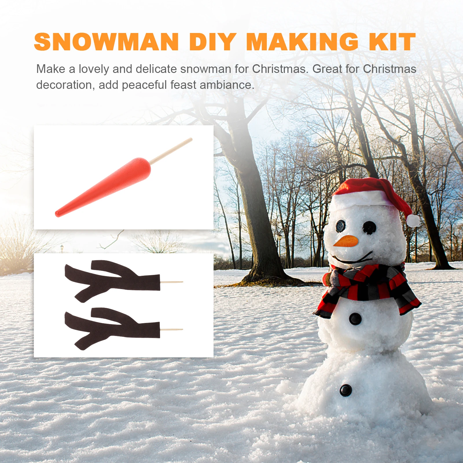 Snowman Dress up Set Christmas DIY Kit Accessories Decorating Decorate Decorations Dressing Props Cloth Outdoor Ornaments
Snowman Dress up Set Christmas DIY Kit Accessories Decorating Decorate Decorations Dressing Props Cloth Outdoor Ornaments