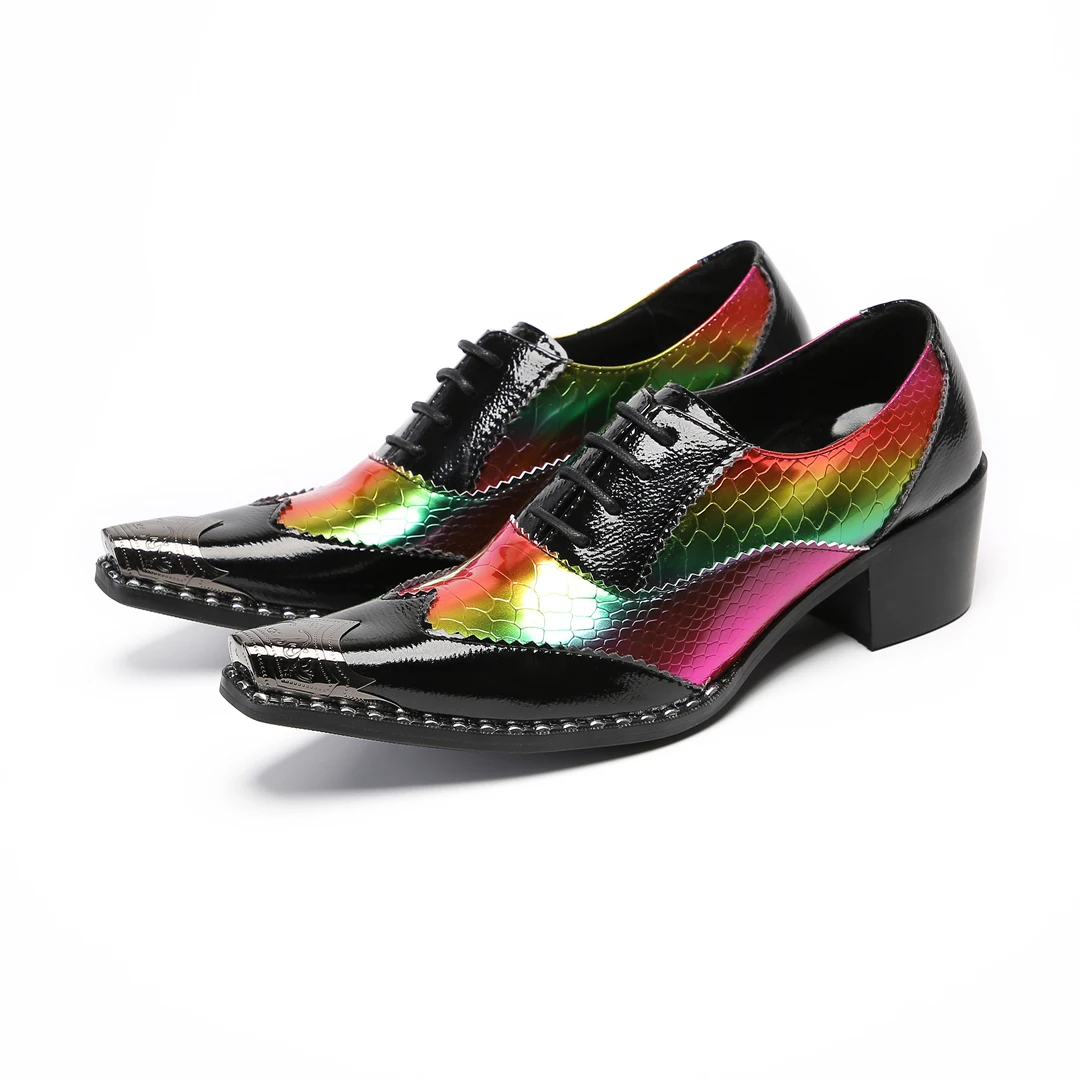 Men Fashion Western Cowboy Style Print Leather Oxford Shoes Pointed Toe Metal Tip Low Heel Lace Up Stage Performance Footwear
Men Fashion Western Cowboy Style Print Leather Oxford Shoes Pointed Toe Metal Tip Low Heel Lace Up Stage Performance Footwear