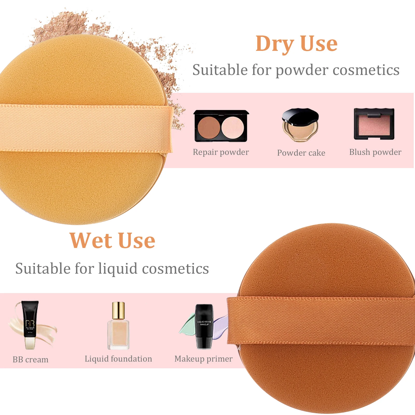 2 Boxes Powder Puff Makeup Sponge Dry Wet Dual Use Puff Compact Size Foundation Sponges Cream Supplies Facial Tools
2 Boxes Powder Puff Makeup Sponge Dry Wet Dual Use Puff Compact Size Foundation Sponges Cream Supplies Facial Tools