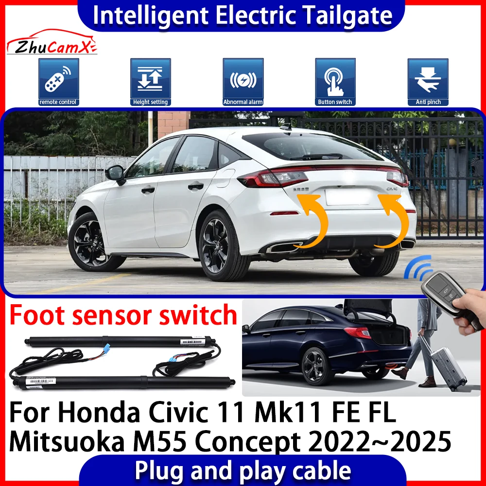 Automatic Lifting kit Intelligent Electric Tail Gate Lift Tailgate for Honda Civic 11 Mk11 FE FL Mitsuoka M55 Concept 2022~2025
Automatic Lifting kit Intelligent Electric Tail Gate Lift Tailgate for Honda Civic 11 Mk11 FE FL Mitsuoka M55 Concept 2022~2025