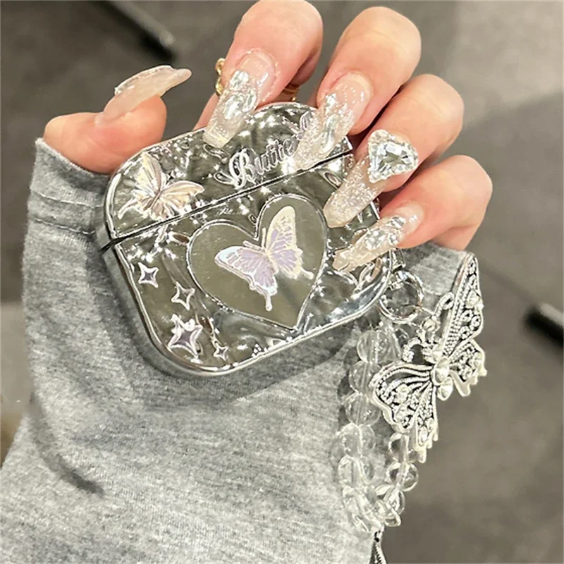 Luxury Plated Pleated Butterfly Mirror Protective Shell Soft Case For Airpods 1 2 3 Earphone With Pendant Cover or Airpods Pro 2
Luxury Plated Pleated Butterfly Mirror Protective Shell Soft Case For Airpods 1 2 3 Earphone With Pendant Cover or Airpods Pro 2