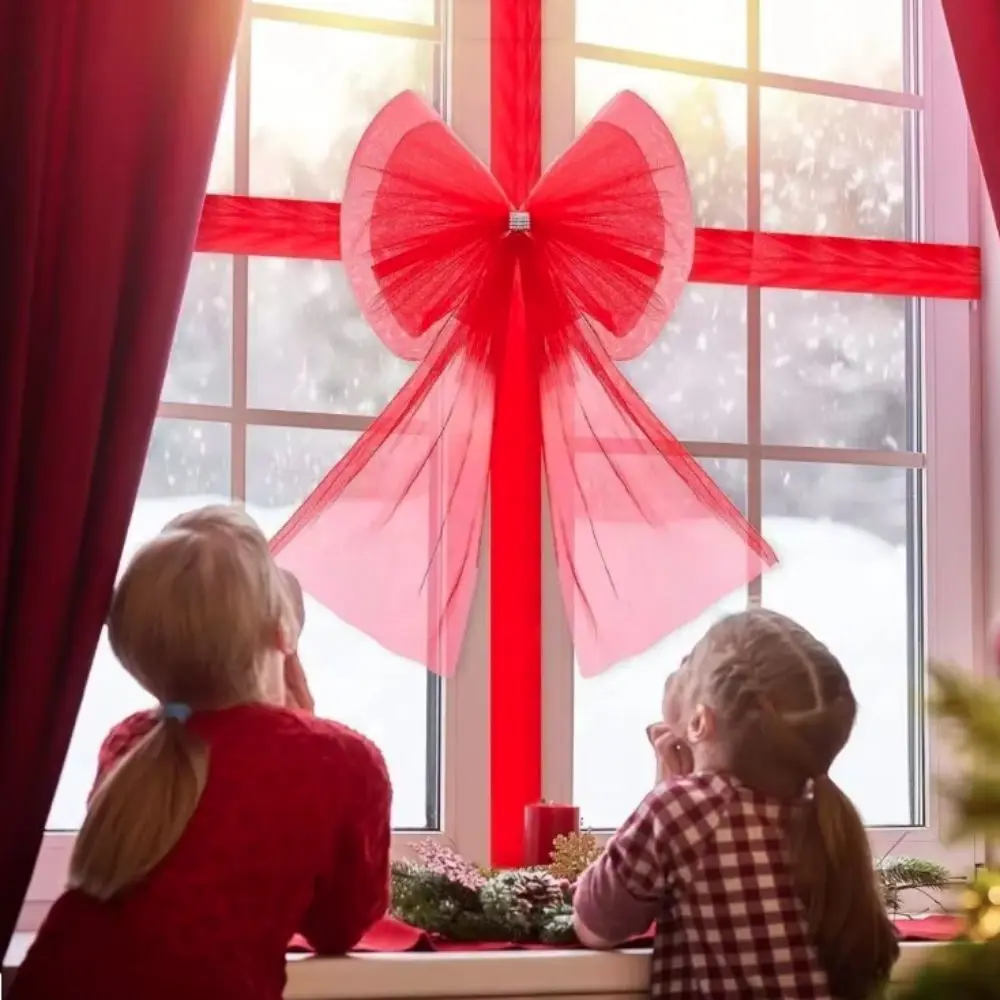 Party Prop Red Christmas Front Door Bow Diamond-inlaid Organza Cabinet Bow DIY Large Size Christmas Home Decoration Fireplace
Party Prop Red Christmas Front Door Bow Diamond-inlaid Organza Cabinet Bow DIY Large Size Christmas Home Decoration Fireplace
