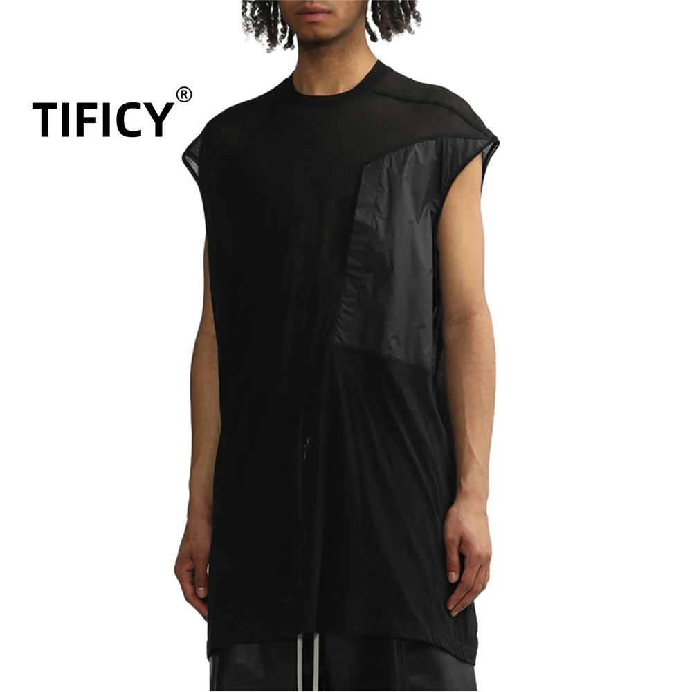 Хлопковые футболки Dark RO Rick Fashion Tee, мужские летние футболки с двойной линией High Street Patch, топы без рукавов из тонкой ткани
Хлопковые футболки Dark RO Rick Fashion Tee, мужские летние футболки с двойной линией High Street Patch, топы без рукавов из тонкой ткани