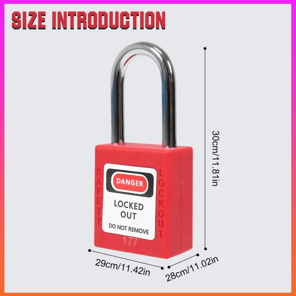 100 Pcs Lockout Tagout Locks with 100 Pcs Tags Safety Padlocks Loto Locks
100 Pcs Lockout Tagout Locks with 100 Pcs Tags Safety Padlocks Loto Locks