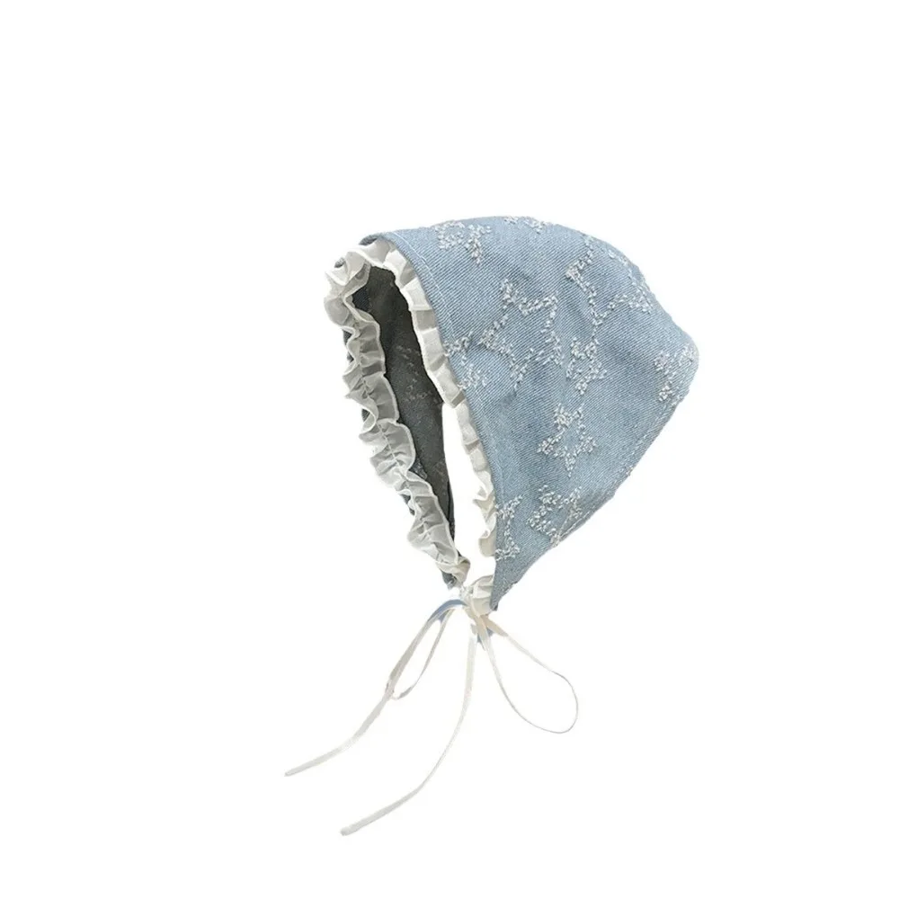 Sweet Denim Triangle Scarf Lace Strap Breathable Star Hair Scarf Turban Thin Headscarf Photo
Sweet Denim Triangle Scarf Lace Strap Breathable Star Hair Scarf Turban Thin Headscarf Photo