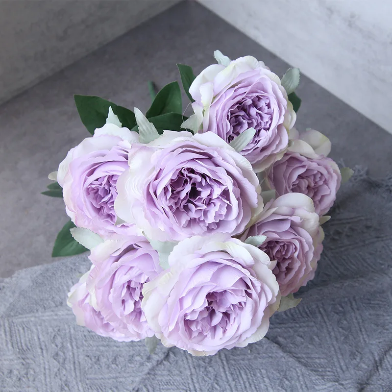 Artificial Silk Peony Bouquet Wedding Bride Holding Flowers Photography Props Home Living Room Garden Purple Fake Flower Decor
Artificial Silk Peony Bouquet Wedding Bride Holding Flowers Photography Props Home Living Room Garden Purple Fake Flower Decor