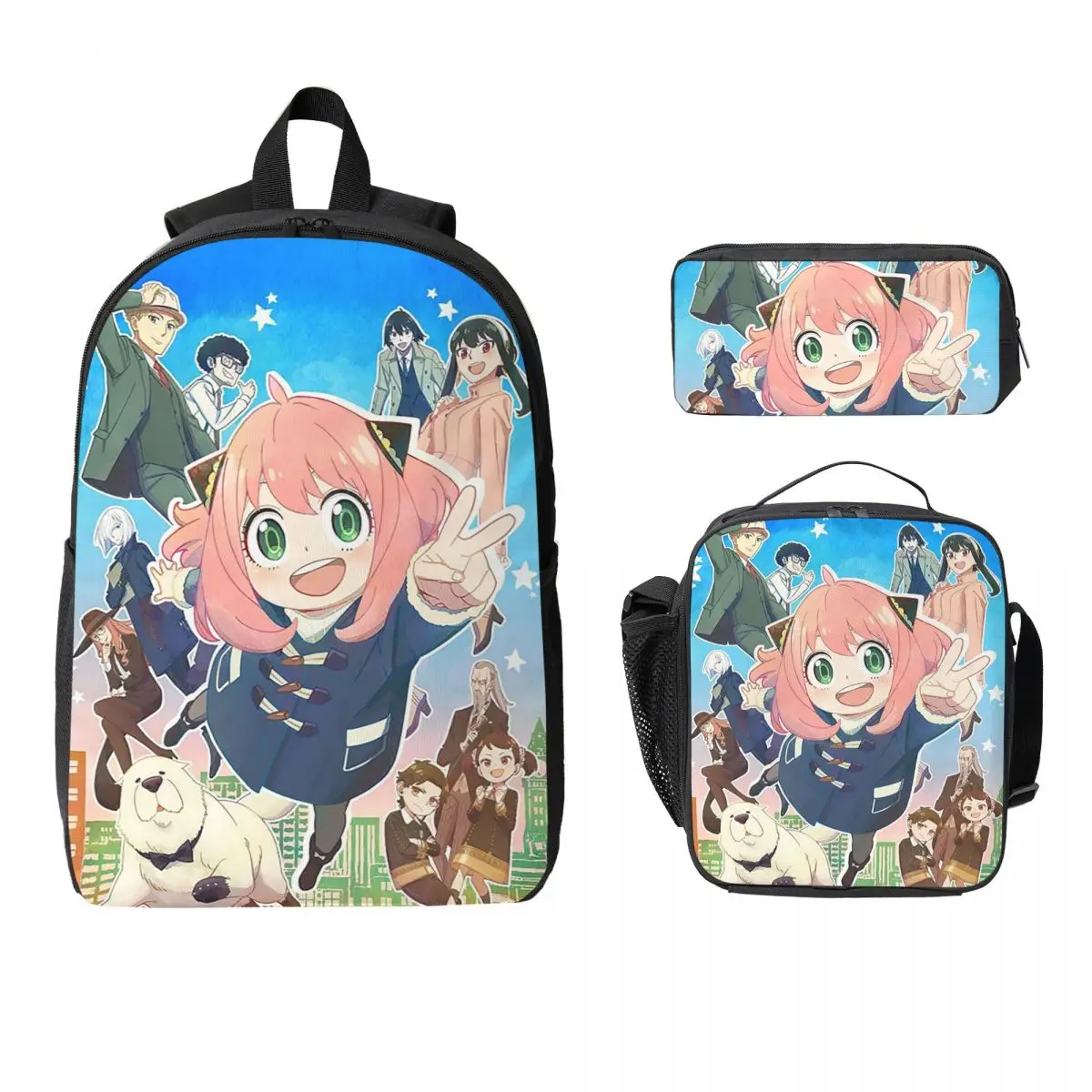 Kawaii Manga Spy X Family Backpack Student Boy Girls BookBag School Bag Laptop Shoulder Bags 3ps Insulated Lunch Bag Pencil Case
Kawaii Manga Spy X Family Backpack Student Boy Girls BookBag School Bag Laptop Shoulder Bags 3ps Insulated Lunch Bag Pencil Case