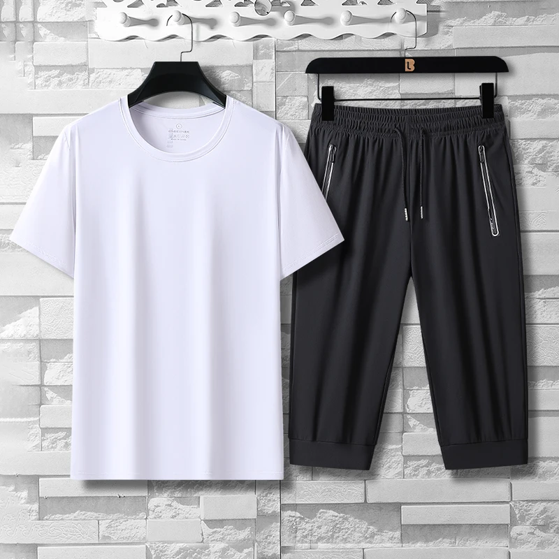 Outdoor Sports Comfortable Loose Big Kids Lightweight Breathable Sports Casual Short Sleeved T-shirt 7-point ShortsTwo-piece Set
Outdoor Sports Comfortable Loose Big Kids Lightweight Breathable Sports Casual Short Sleeved T-shirt 7-point ShortsTwo-piece Set