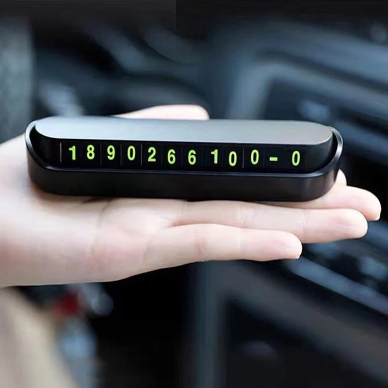 Car Accessories Mini Portable Telephone Number Plate With Switch Phone Number Business Card Temporary Parking Card Plate
Car Accessories Mini Portable Telephone Number Plate With Switch Phone Number Business Card Temporary Parking Card Plate