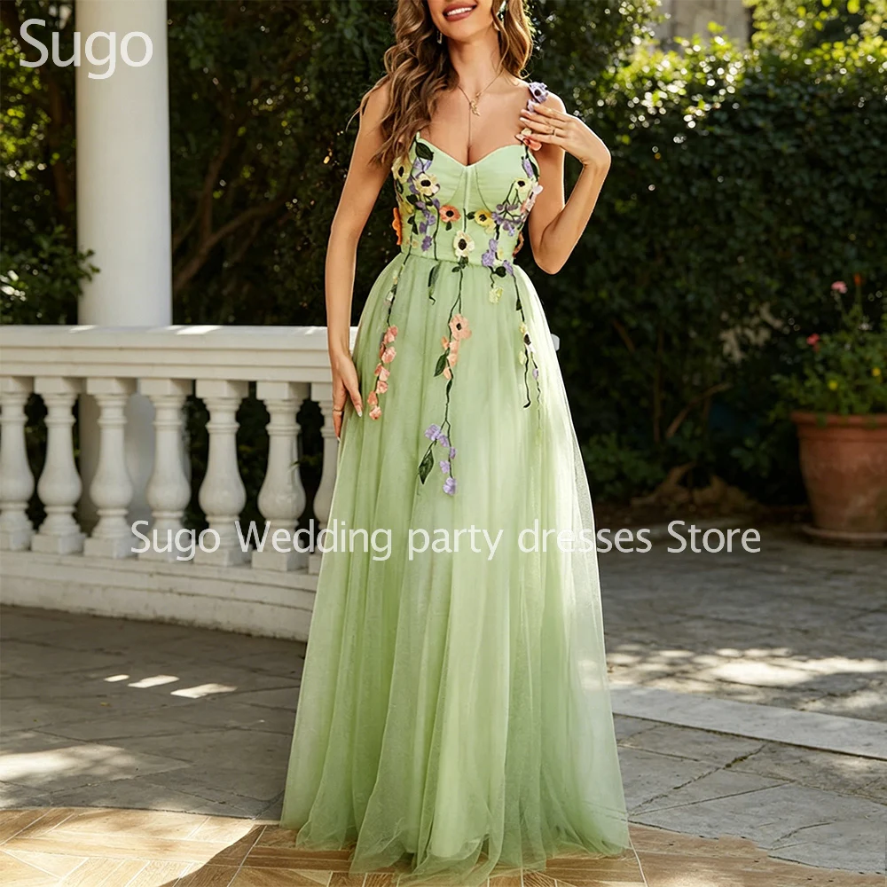 Customized 3D Flowers Elegant Long Evening Dresses for Special Occasions Floor-Length A-Line Women Gala Prom Party Gowns 2026
Customized 3D Flowers Elegant Long Evening Dresses for Special Occasions Floor-Length A-Line Women Gala Prom Party Gowns 2026