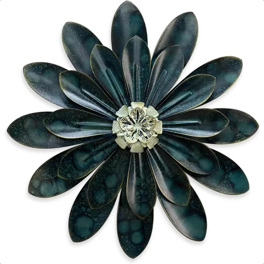 Novbvia Metal Flower Wall Sculpture 12" Rustic Modern Floral Artwork Distressed 3D Layered Iron Flower Wall Hanging Accent for
Novbvia Metal Flower Wall Sculpture 12" Rustic Modern Floral Artwork Distressed 3D Layered Iron Flower Wall Hanging Accent for