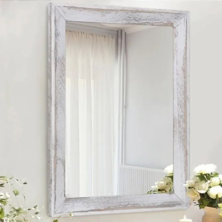 Mirrors for Wall Wood Framed Hanging Mirror 20"x16" Decorative for Farmhouse Bedroom Bathroom Living Room Entryway Hallway
Mirrors for Wall Wood Framed Hanging Mirror 20"x16" Decorative for Farmhouse Bedroom Bathroom Living Room Entryway Hallway