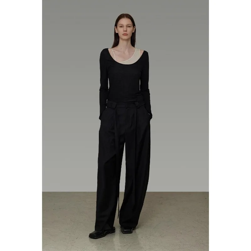 Korean Version of True Two-piece Slim Fit Contrasting Color Long-sleeved Autumn New Bottoming T-shirt Versatile Tops for Women
Korean Version of True Two-piece Slim Fit Contrasting Color Long-sleeved Autumn New Bottoming T-shirt Versatile Tops for Women