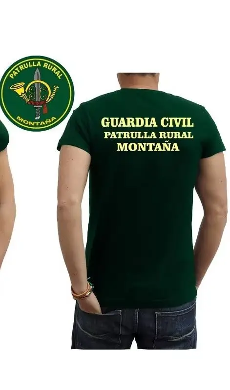 Испания Гражданская гвардия Сельский патруль Горная мужская футболка с коротким рукавом Повседневная рубашка из 100% хлопка
Испания Гражданская гвардия Сельский патруль Горная мужская футболка с коротким рукавом Повседневная рубашка из 100% хлопка