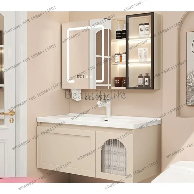 French cream style multi-layer solid wood bathroom cabinet combination ceramic integrated basin household toilet
French cream style multi-layer solid wood bathroom cabinet combination ceramic integrated basin household toilet