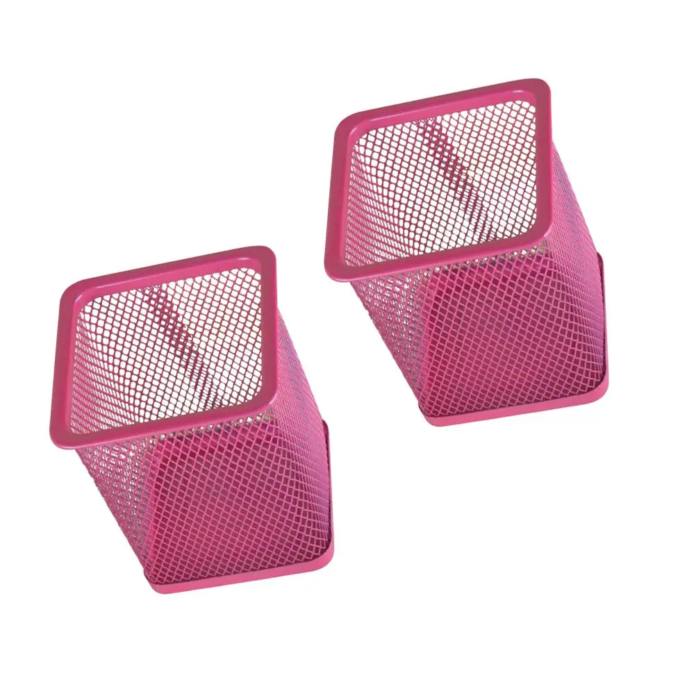 2 Pcs Metal Hollow Pen Holder Mesh Color Pencil Organizer Pot for Desk Square Cool Office
2 Pcs Metal Hollow Pen Holder Mesh Color Pencil Organizer Pot for Desk Square Cool Office