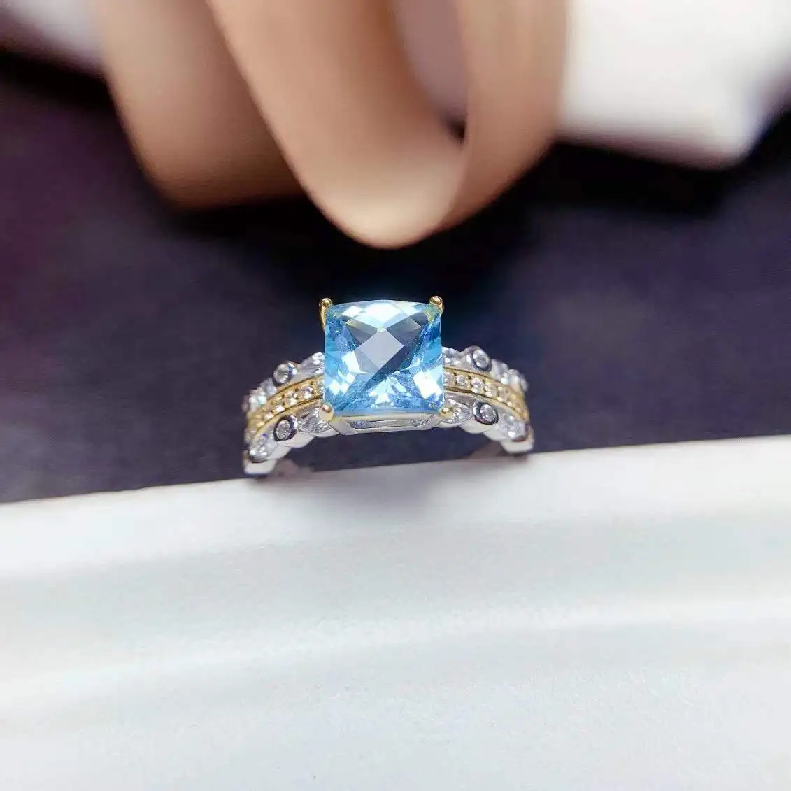 The Best Engagement Gift 100% Natural and Real Sapphire Ring 925 Sterling Silver Trendy Women ring
The Best Engagement Gift 100% Natural and Real Sapphire Ring 925 Sterling Silver Trendy Women ring
